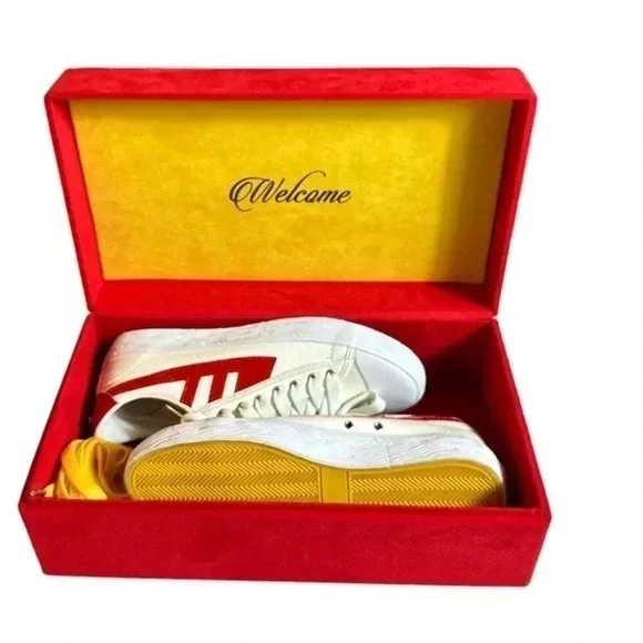 When Smoke Clears Mens White Red Size 7 - Picture 6 of 16